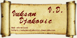 Vuksan Đaković vizit kartica